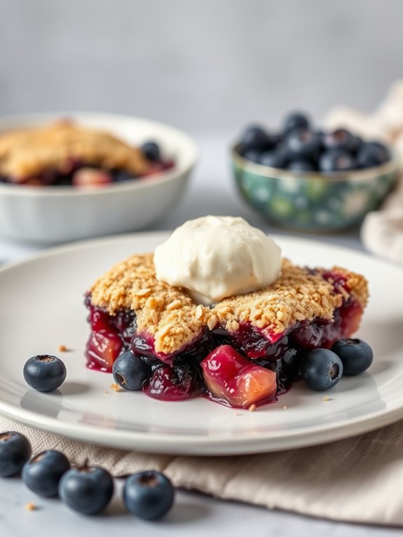 almond flour blueberry dessert