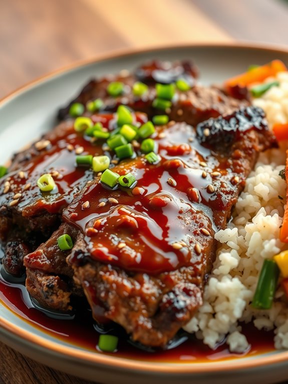 asian brisket with glaze