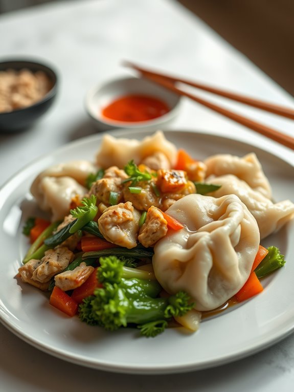 asian chicken dumplings recipe