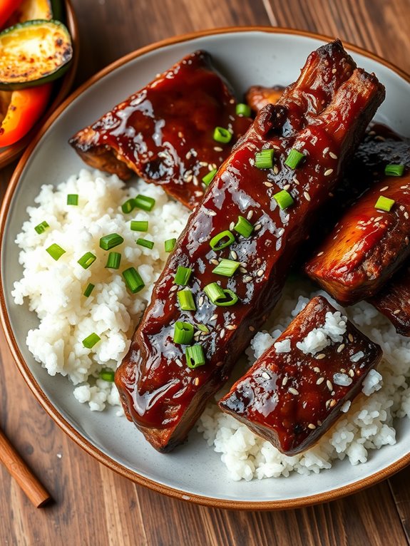 asian inspired smoked ribs