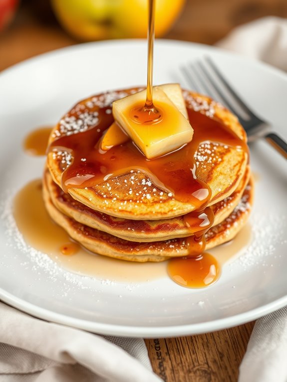 autumn inspired apple pancakes