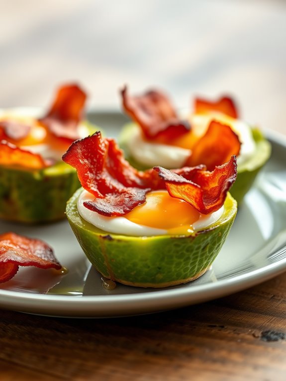 avocado bacon egg cups