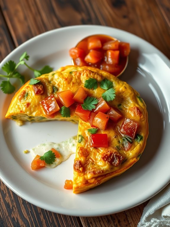 avocado salsa egg dish