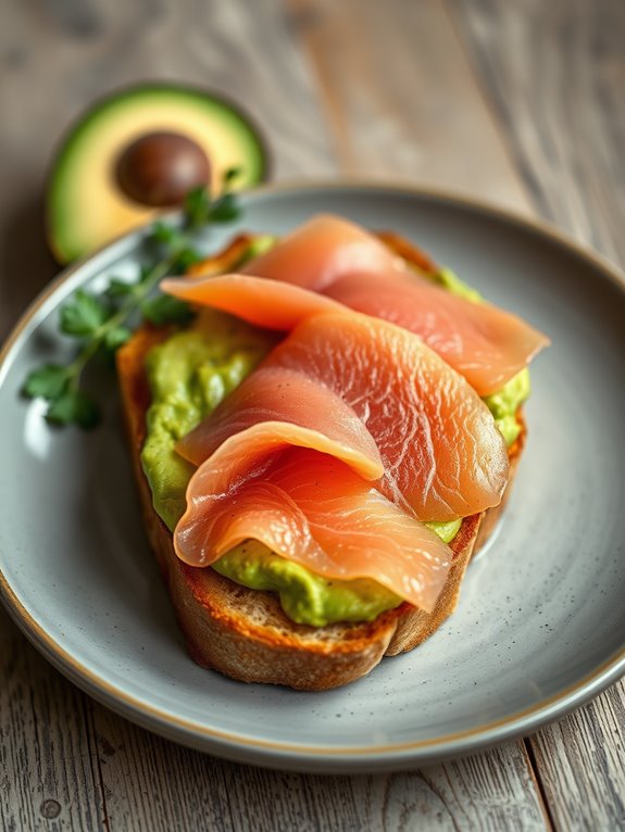 avocado smoked salmon toast