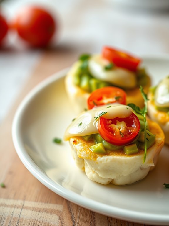 avocado tomato egg bites