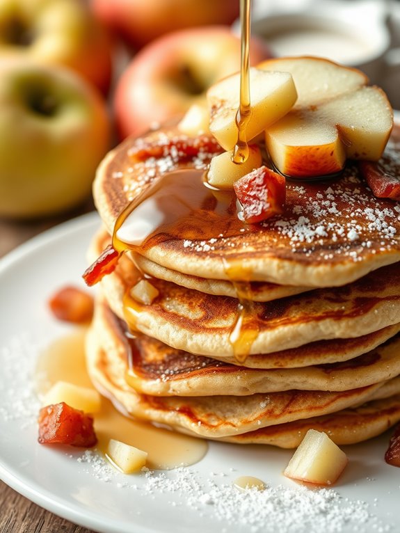 bacon infused apple pancakes recipe