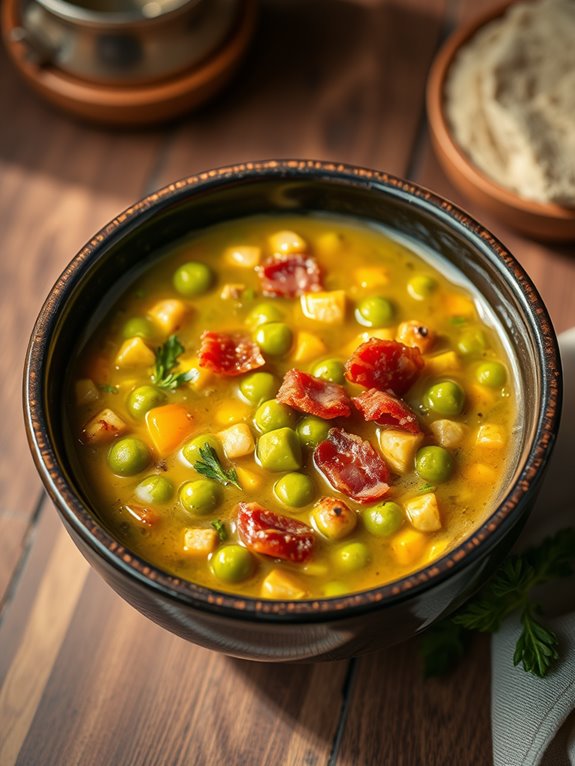 bacon infused vegetable soup