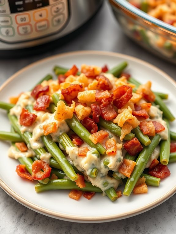 bacon ranch green bean casserole