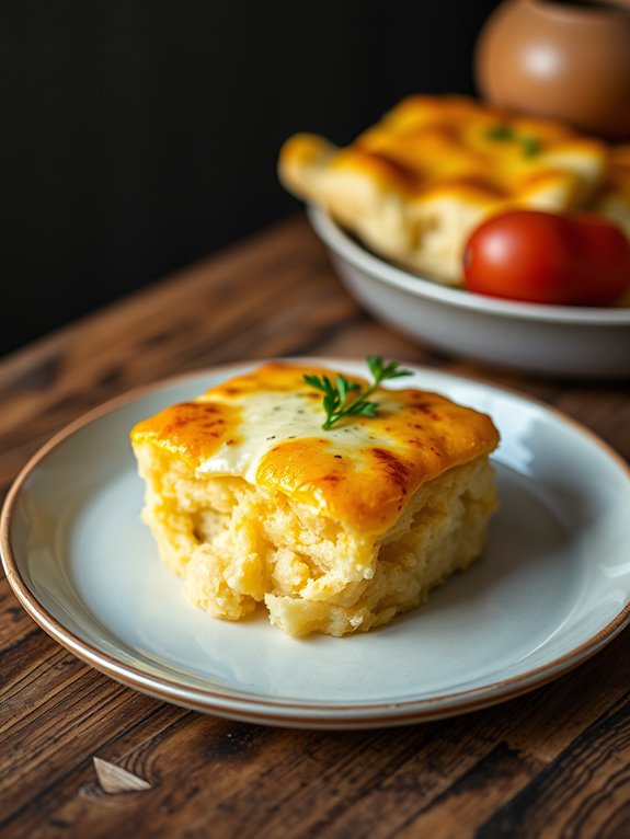 baked malanga with cheese