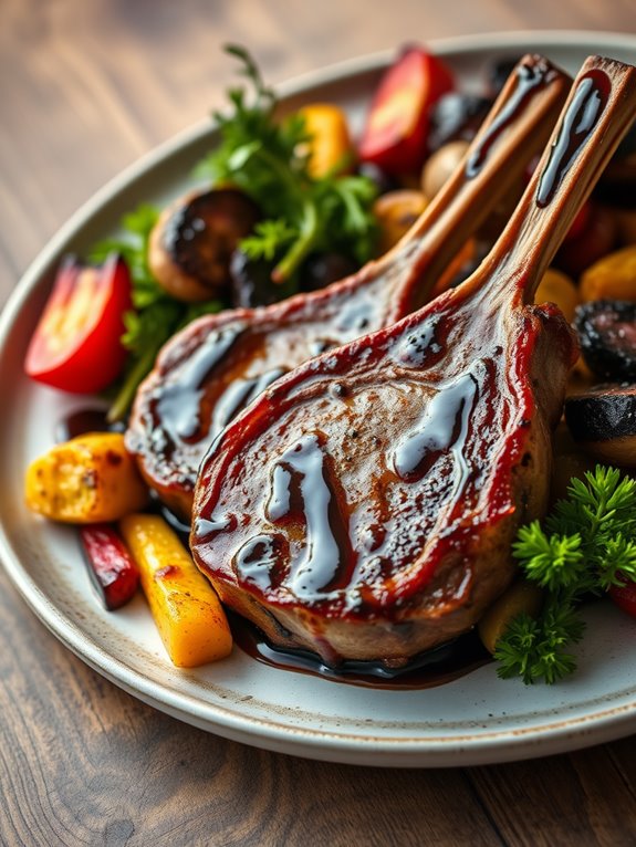 balsamic glazed lamb chop recipe