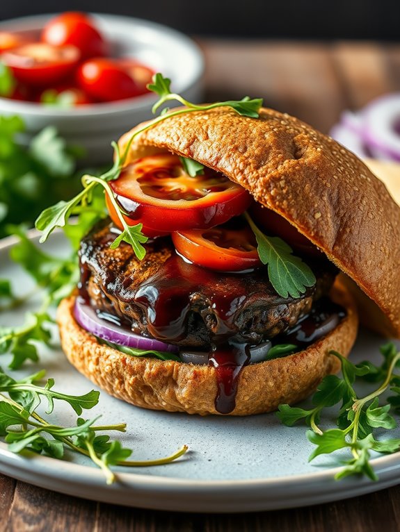 balsamic portobello mushroom burger