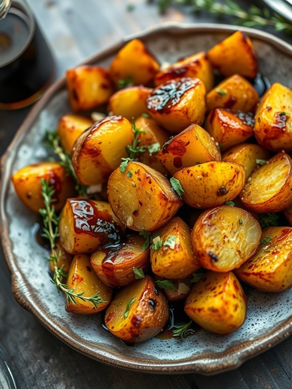 balsamic thyme roasted potatoes