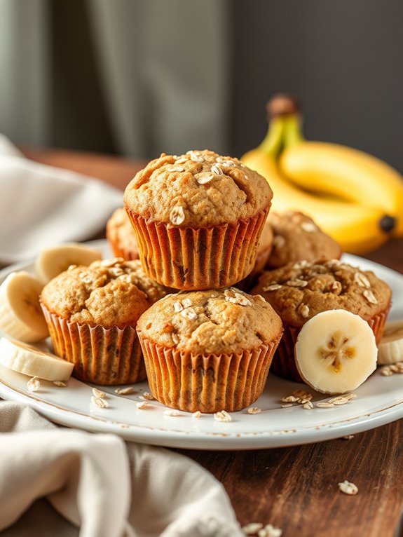 banana oatmeal muffins recipe