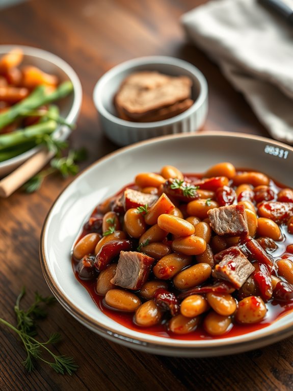 bbq beans with ham