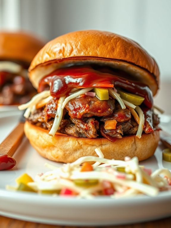 bbq beef brisket sandwiches