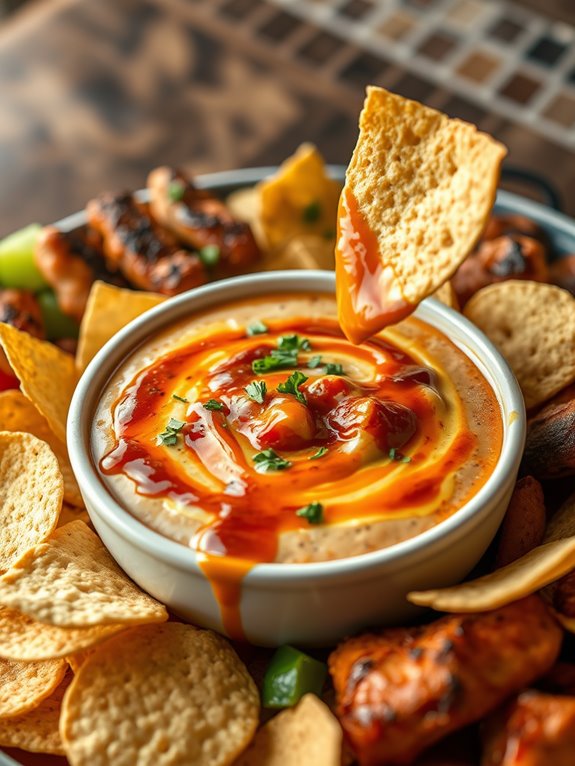 bbq flavored cheese dip