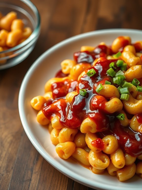 bbq flavored macaroni dish