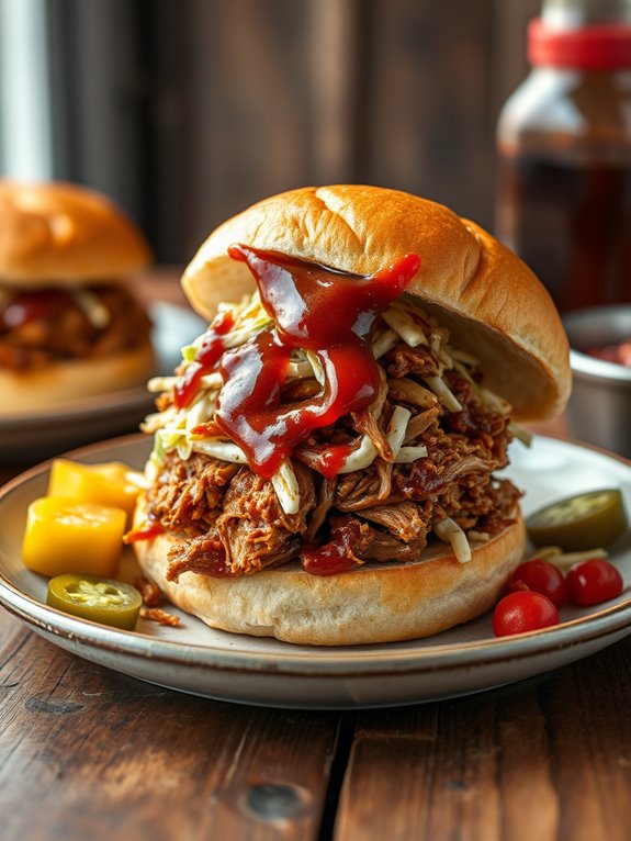 bbq pulled pork sandwiches