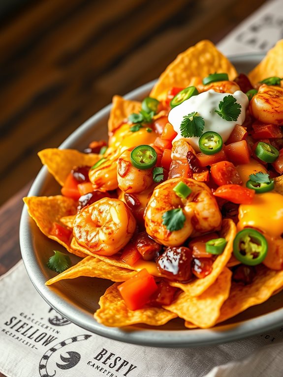 bbq shrimp nacho delight