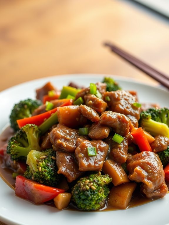 beef and broccoli dish