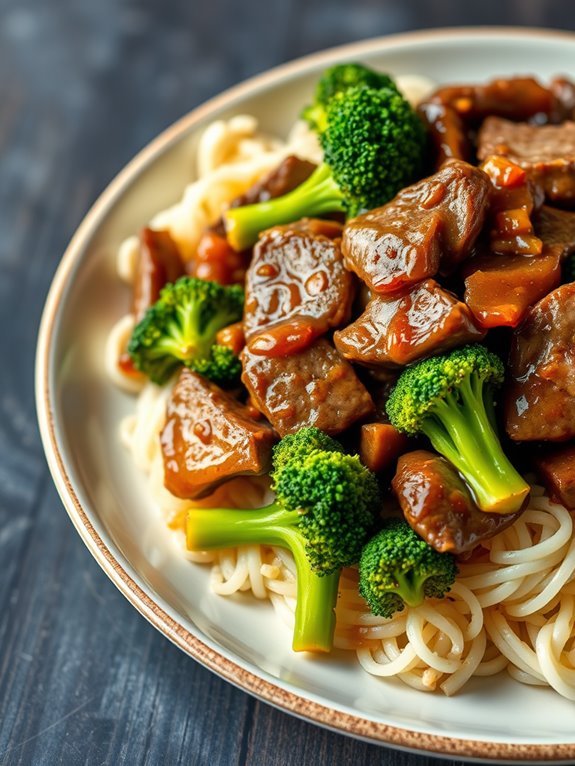 beef and broccoli dish