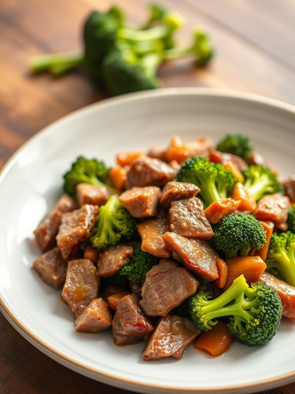 beef and broccoli dish