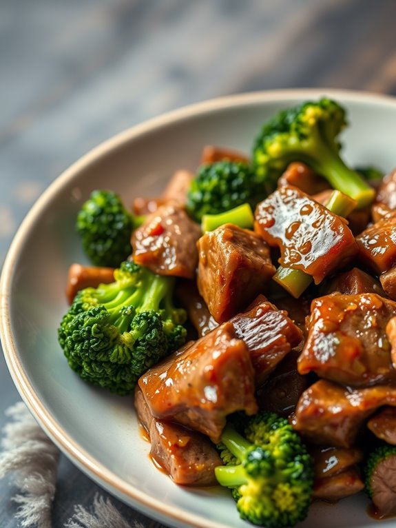 beef and broccoli dish