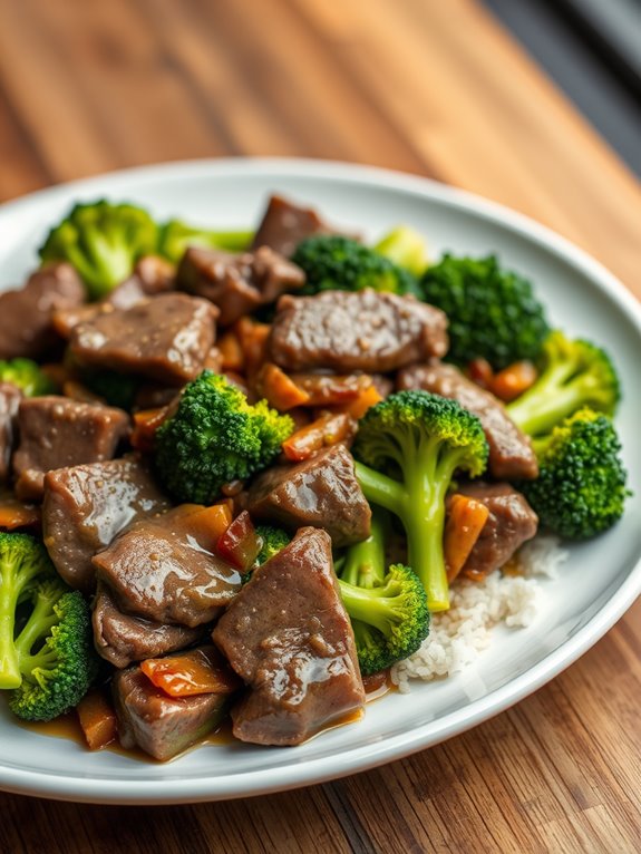 beef and broccoli dish