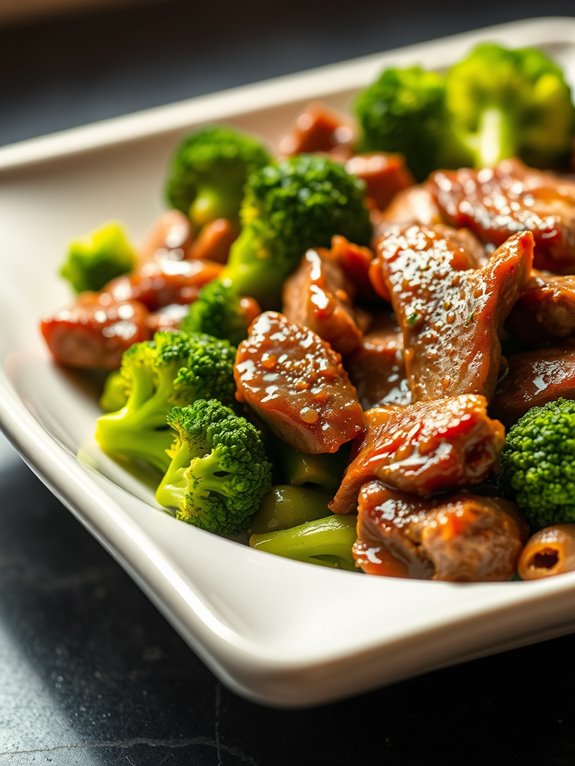 beef and broccoli dish