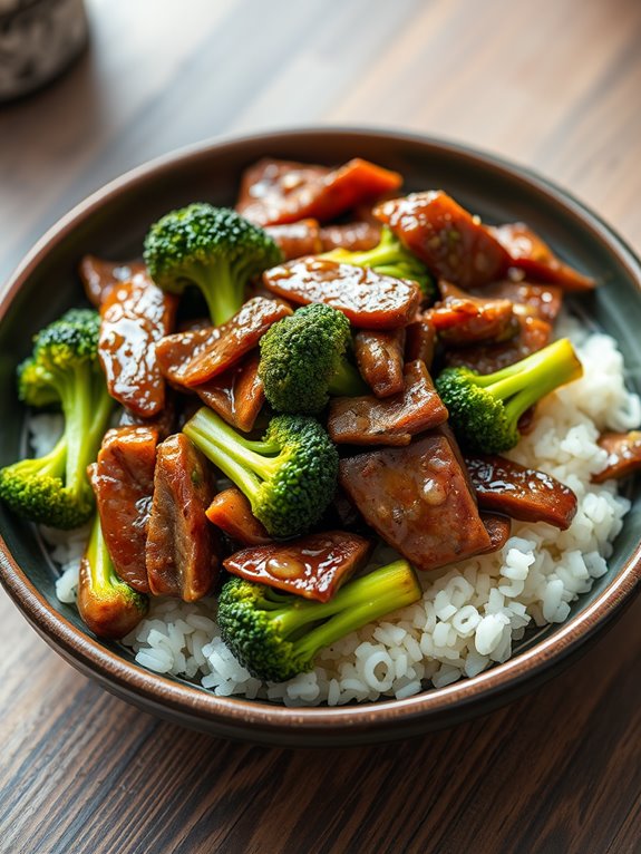 beef and broccoli stir fry