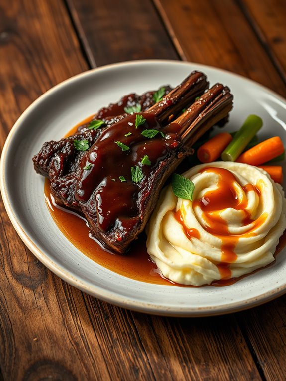 beer infused braised short ribs