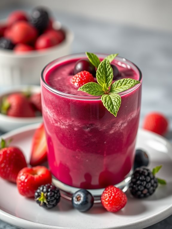 berry filled nutritious smoothie blend