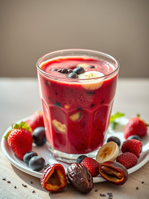 berry infused date dessert