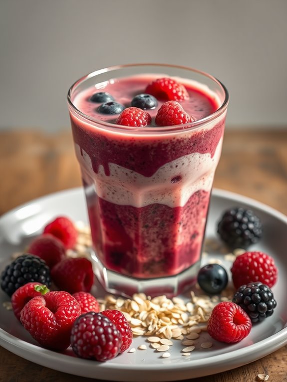 berry oatmeal breakfast treat