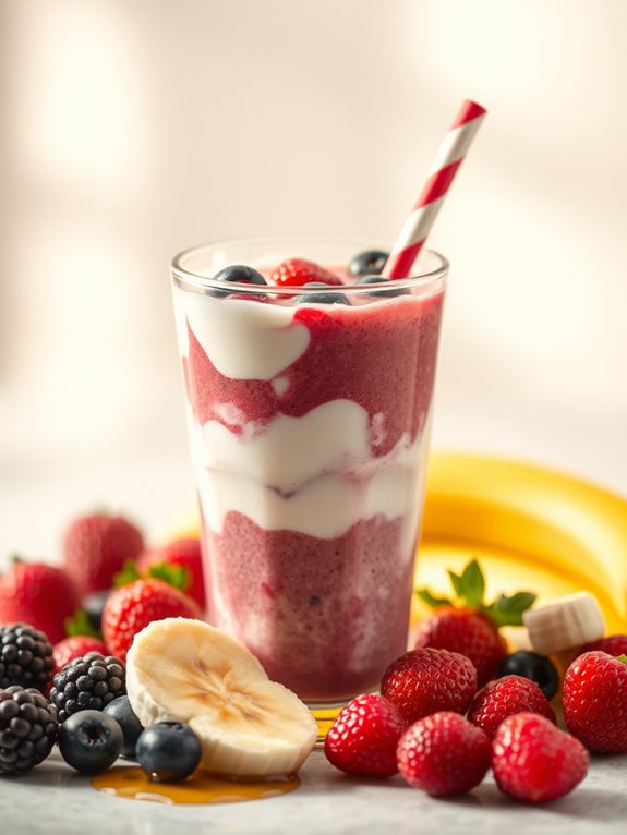 berry vanilla yogurt blend