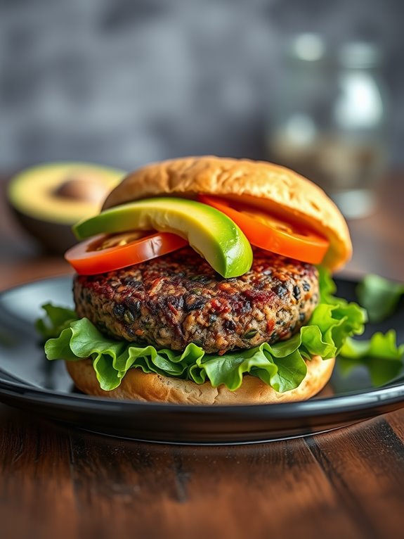 black bean veggie burger