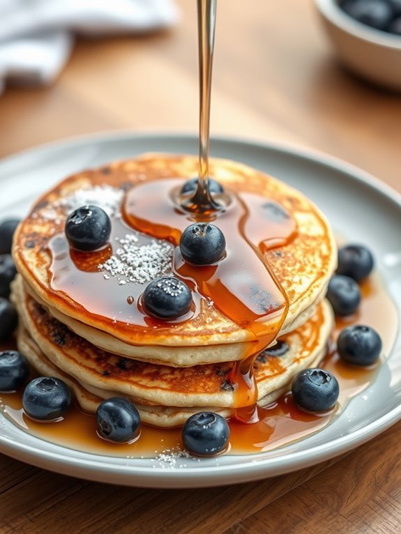 blueberry cast iron pancakes