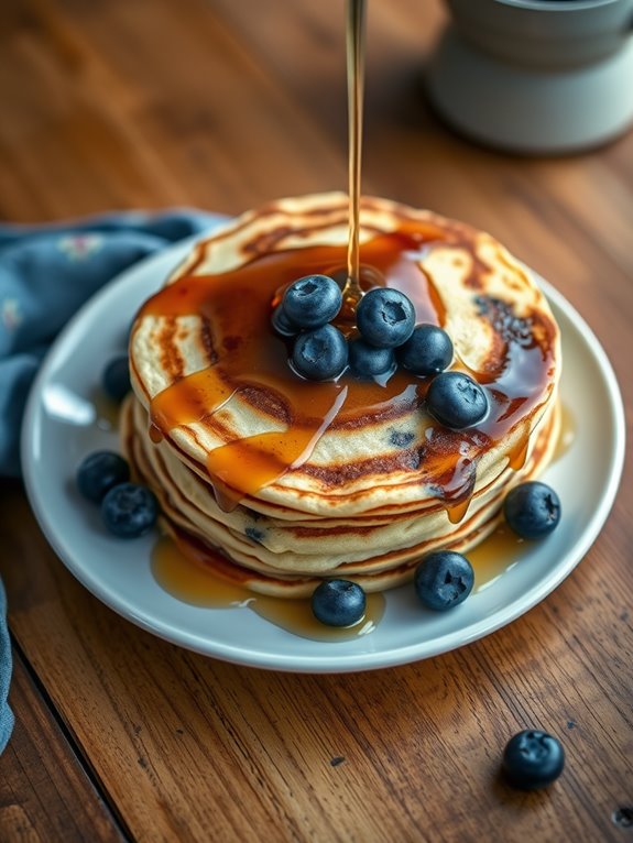 blueberry cinnamon swirl pancakes