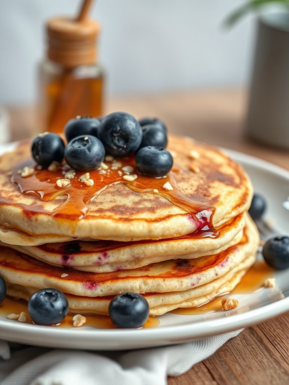 blueberry pancakes with almond flour