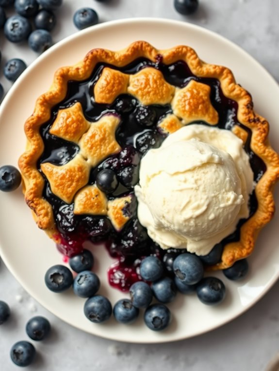 blueberry pie cornmeal crust