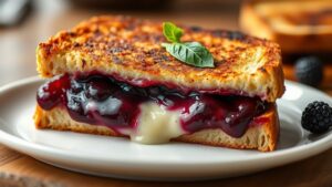 brie blackberry jam grilled cheese