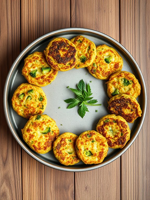 broccoli cheese fritters recipe