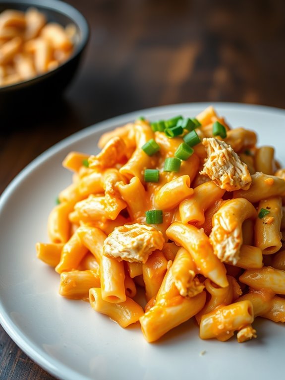 buffalo chicken cheese pasta