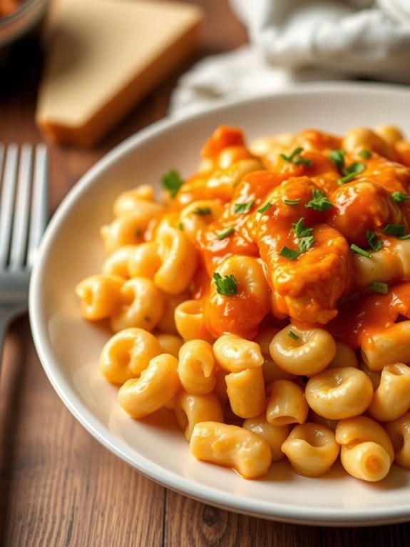 buffalo chicken mac and cheese