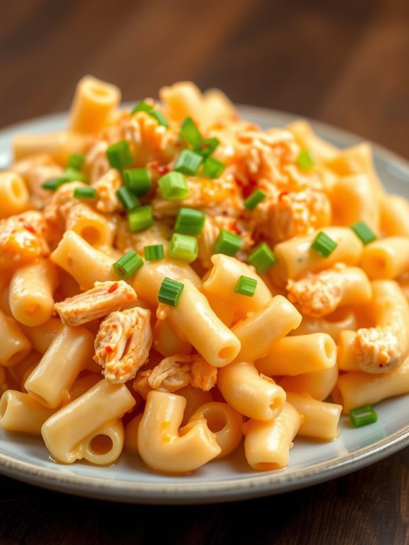 buffalo chicken pasta dish