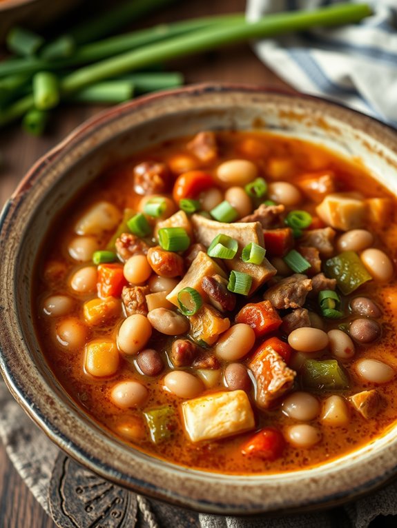 cajun flavored ham and beans