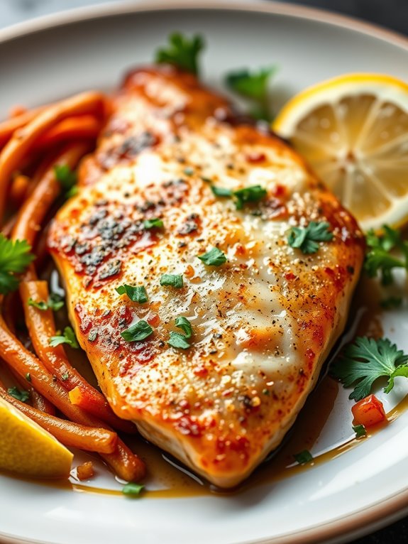 cajun seasoned trout fillets