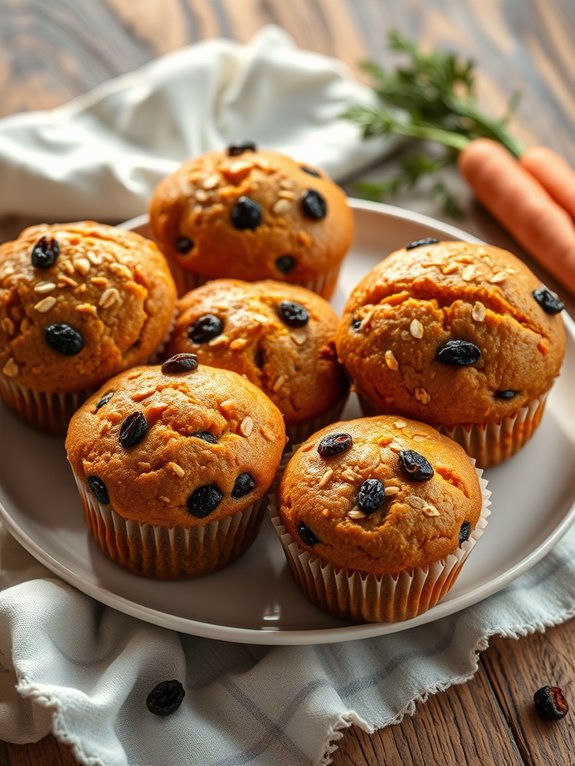 carrot raisin muffins recipe