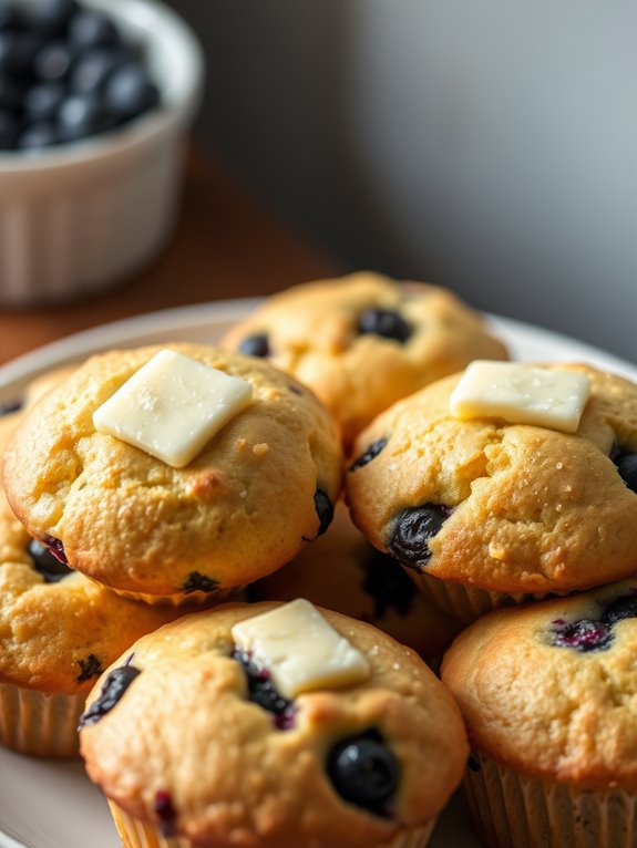 cast iron blueberry muffins recipe