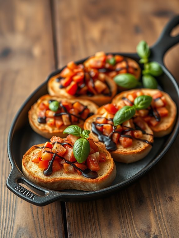 cast iron bruschetta recipe